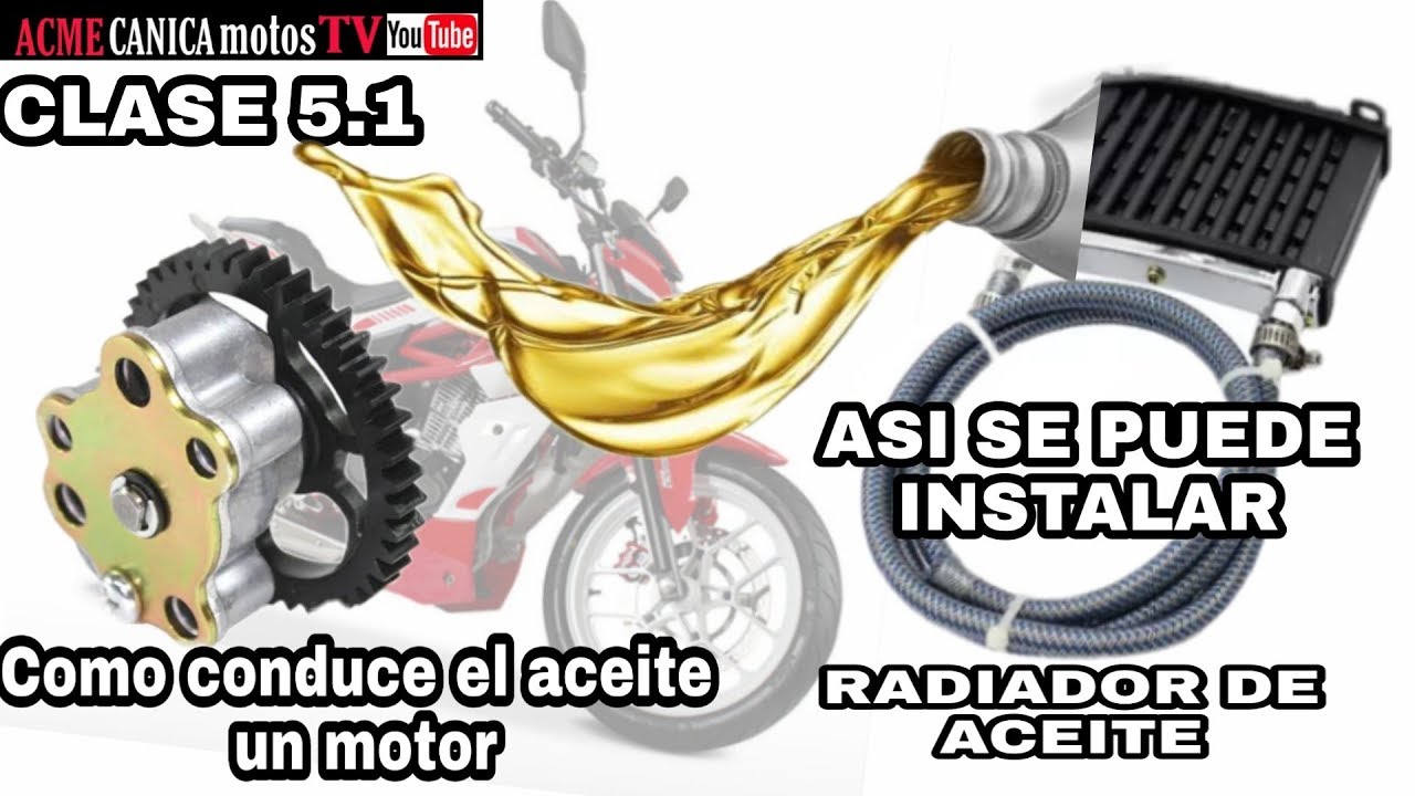 😃De esta INCREIBLE FORMA el aceite se va a TODO EL MOTOR✔+radiador de aceite TEORIA
