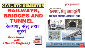RBT civil engineering 5th semester book pdf download in hindi Railways Bridges and Tunnels