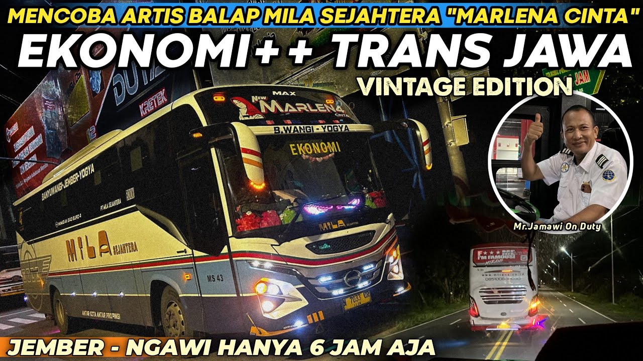 LEGENDA BUS BALAP,CEPAT DAN ANTI KUSUT BANYUWANGI-JOGJA‼️Trip ARTISNYA Mila Sejahtera 
