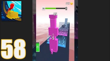 Stack colors - Level 58 | Gameplay Walkthrough (Android, iOS)
