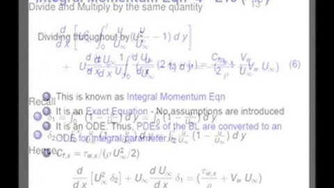 Mod-01 Lec-10 Integral BL Equations