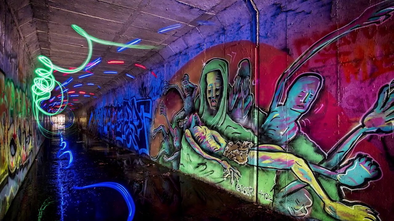Artist Explores SF Bay's Hidden Tunnel Art - YouTube