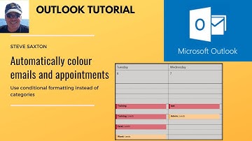 Automatically colour emails and appointments in Microsoft Outlook