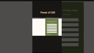 how to create a form in html || power of css #htmlforms #html #css #webdesign @nensipatel-v8v