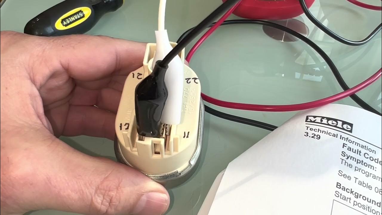 Confirming faulty Miele dishwasher pressure switch (F14 + F24 error codes) YouTube