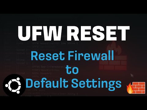 How to Reset UFW Firewall to Default Settings on Ubuntu
