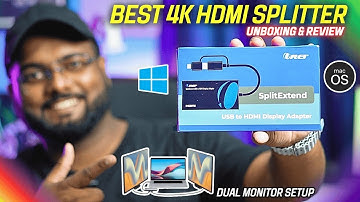 Best 4K HDMI Splitter For Dual Monitor Setup | Orei SplitExtend USB To HDMI Splitter | Review 🔥