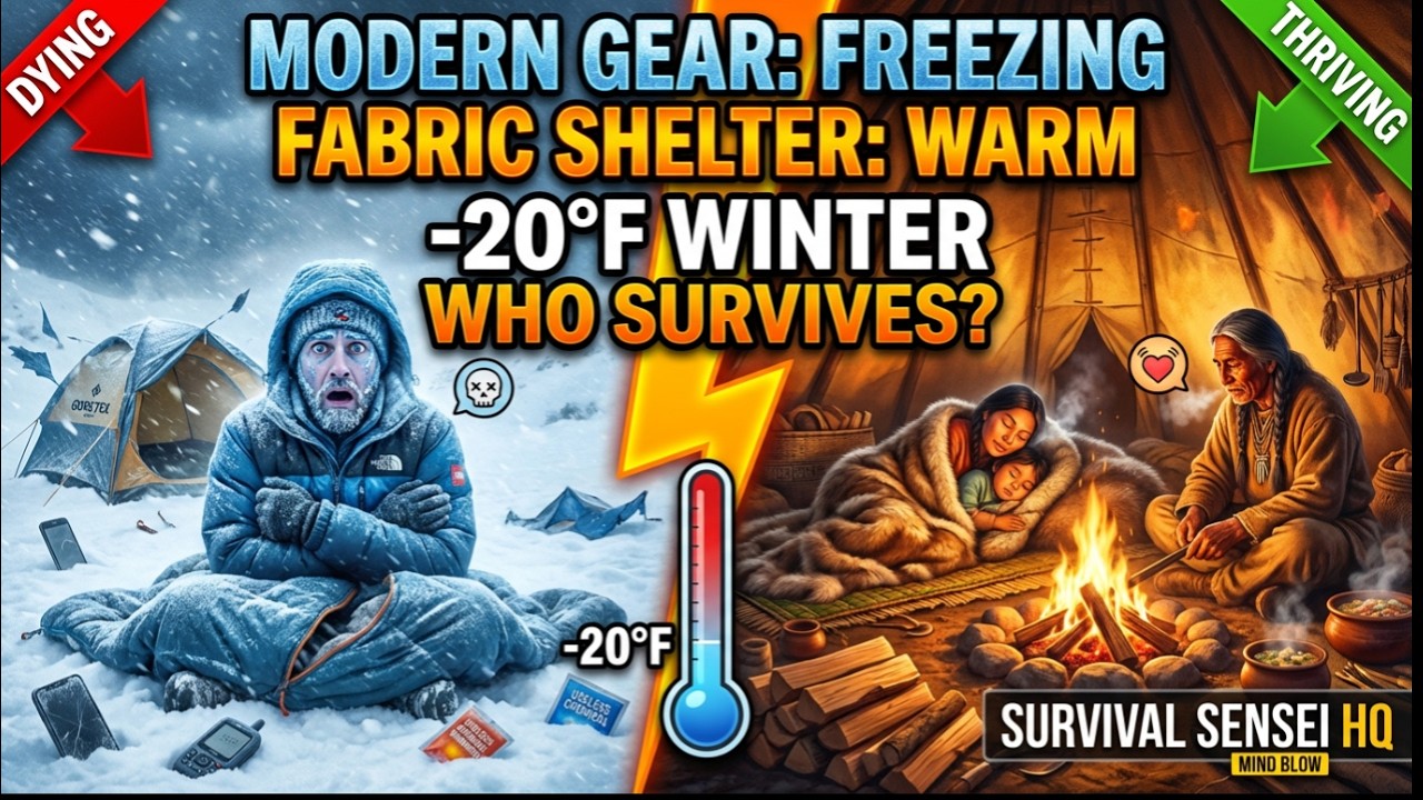 They Slept Warm at -20°F in Thin Fabric... Here's How (Lost Winter Survival Techniques)