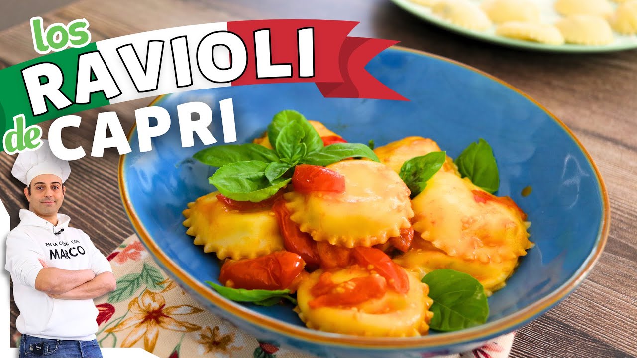 Ravioli capresi receta tradicional