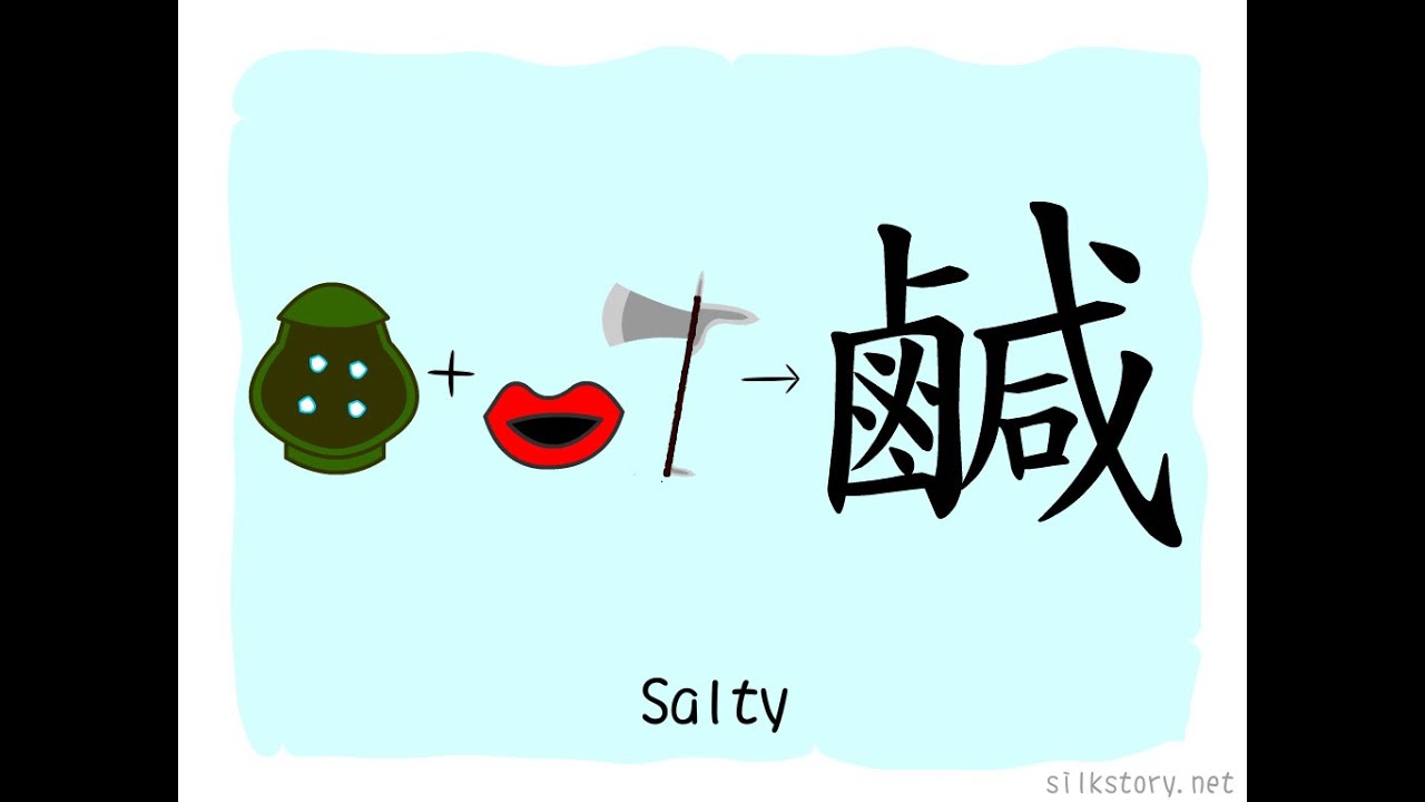 The Story of Chinese Character : 鹹 - YouTube