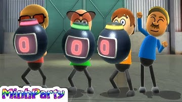 Wii Party U Minigames Gameplay Dojo Domination Gold Mario Gameplay @MINH PARTY U