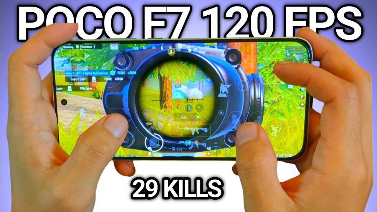POCO F7 120 FPS WITH FPS METER PUBG TEST |BGMI 
