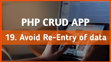 lecture 19 Avoid Re-Entry of data| PHP CRUD Operation tutorial in hindi |  #phpcrudoperation