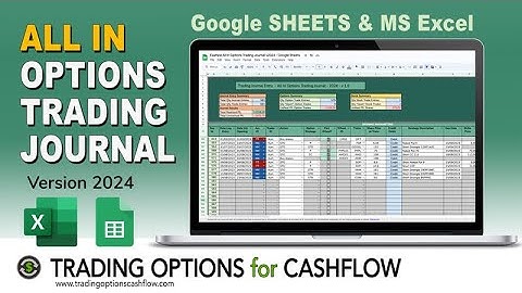 All In - Trading Options Journal Spreadsheet - /w Wheel Strategy Integrated - digital download