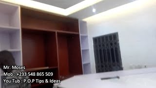 Building in Ghana Bedroom Closet & P.O.P Wall Design | Ep-126 | Mr.  Bright Project #brightandclara