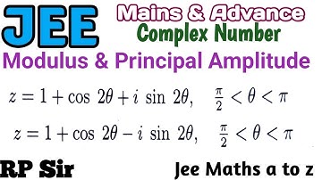 Modulus and Principal Amplitude of z=1+cos(2@)+isin(2@), z=1+cos(2@)-isin(2@).