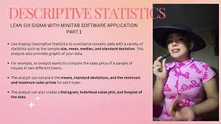 LEAN SIX SIGMA VIDEOS: DESCRIPTIVE STATISTICS OVERVIEW (PT1)