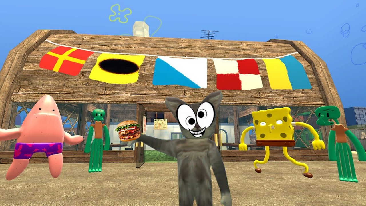 DOMNUL MOTAN VERSUS SPONGEBOB VERSUS PATRICK VERSUS SQUIDWARD!!!