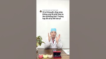Răng bọc sứ nhưng muốn tháo ra có được không #chiasesuckhoe #sucsongtre #baihoccuocsong #rangbocsu