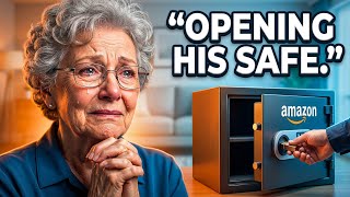 Full video of Opening Amazon safe, after this nice old lady lost her son 2 months ago.
