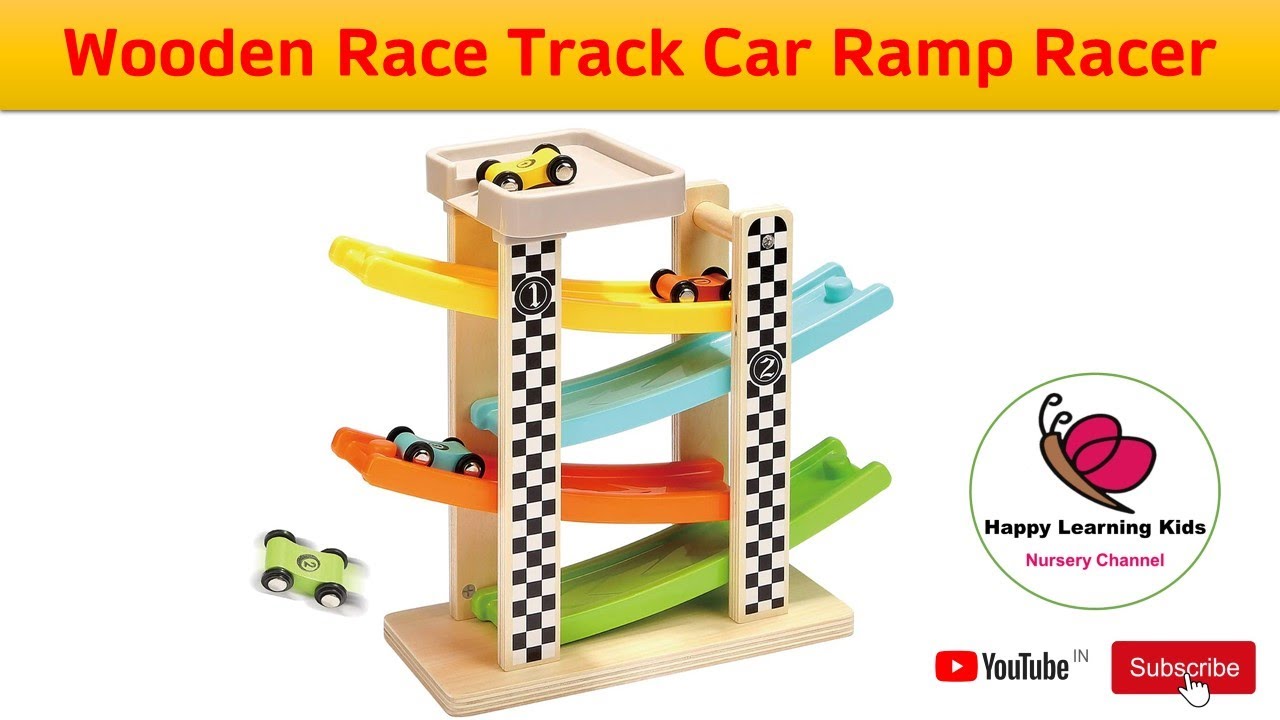 Wooden Race Track Car Ramp Racer | Happy Learning Kids