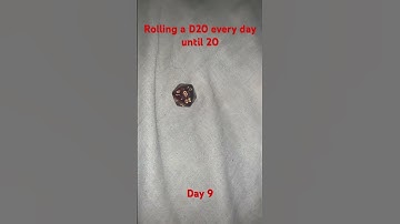 Rolling a D20 every day until 20 - day 9