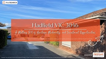 Suburb Profile : Hadfield VIC - A Melting Pot of Heritage, Modernity, and Investment Opportunities