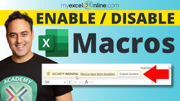 How to Safely Enable or Disable Macros in Excel