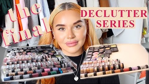 THE FINAL MAKEUP DECLUTTER SERIES - PIGMENTS, GLITTER & SINGLE SHADOWS | Sophie Liz Brad