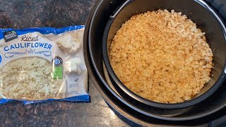 Air Fryer Frozen Cauliflower Rice - NO MORE SOGGY CAULIFLOWER RICE! THE BEST WAY to cook is AIR FRY!