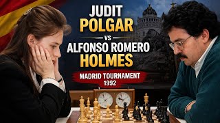 Alfonso Romero Holmes vs Judit Polgar ◉ Madrid Chess Tournament - Madrid 1992