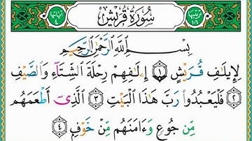 سورة قريش مكررة 7 مرات ماهر المعيقلي  Maher Almaikulai - quraysh