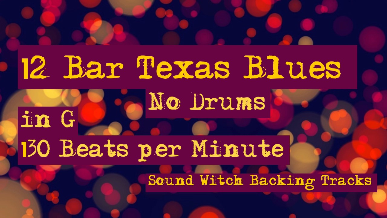 12 Bar Texas Blues Backing Track Jam in G | Drumless | 130 BPM - YouTube