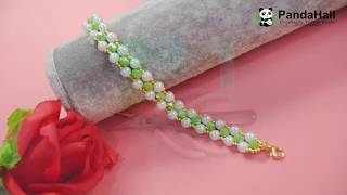 PandaHall Video Tutorial on Pearl Bracelet with Glass Beads