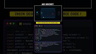 AIR HOCKEY using html css Javascript #coding #programming #airhockey