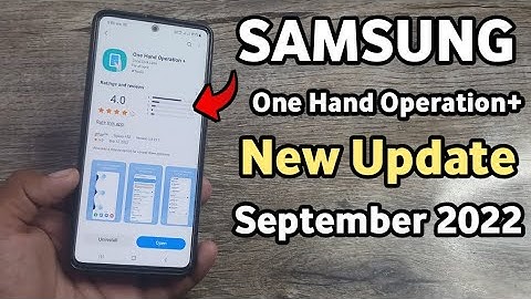 Samsung One Hand Operation + New Update  | A50 A50S A51 A52 A52S A71 A31 F62 M52 A53 A33 A31 M21 M31