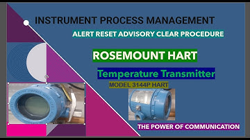 #Rosemount_3144P_Temperature_Transmitter_Alert_Reset_Advisory_Checking_Active_Alert