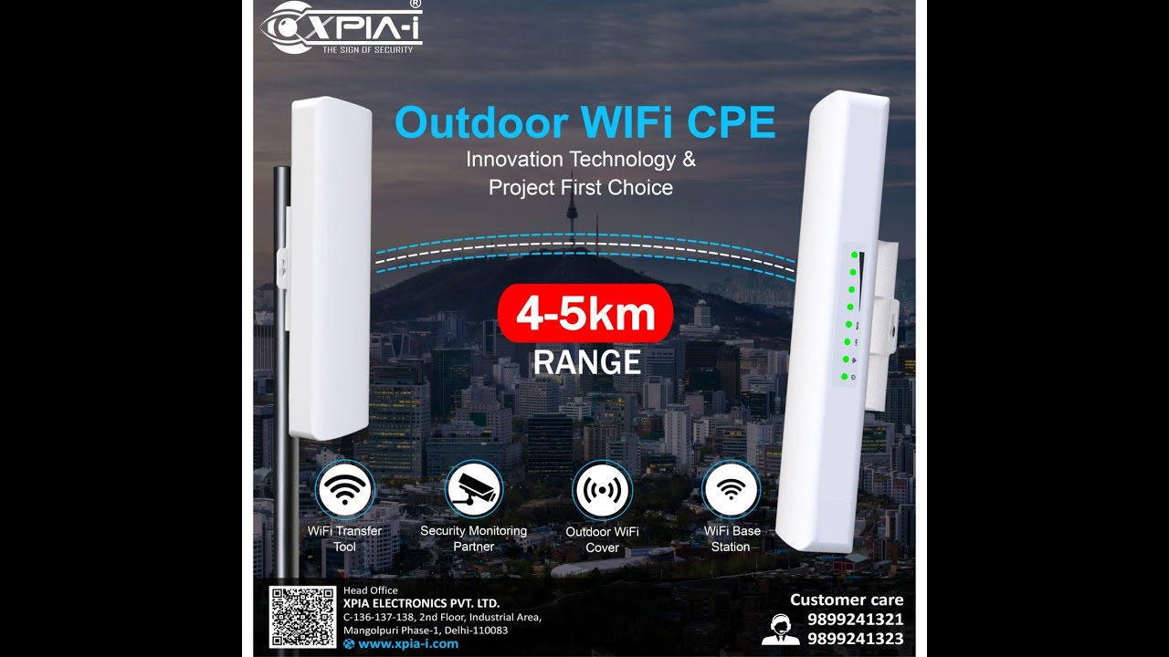 Xpea Router XPIA point to point 1km wireless AP/CPE Setup & user application ...