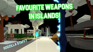 My Favourite Weapons In ROBLOX ISLANDS!