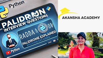 Python Interview Question: How to Check for a Palindrome? (Step-by-Step Explanation)