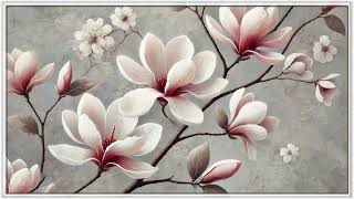 Spring Floral Oil Painting | Framed Art Screensaver For TV | Minimalistic TV Art screenshot 5
