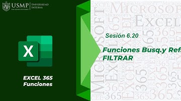Funciones Excel 365 : Sesión 6.20 - Funciones de Busq.y Ref: FILTRAR