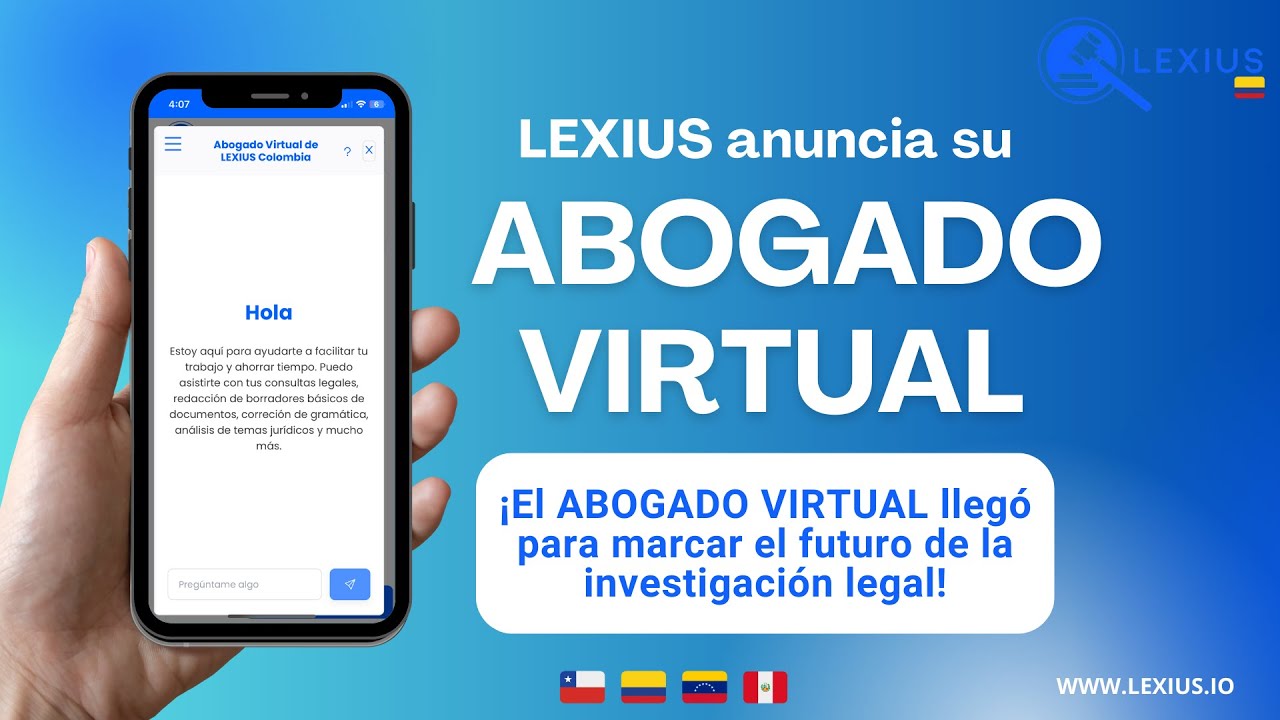 Te presentamos al Abogado Virtual de LEXIUS Colombia - YouTube