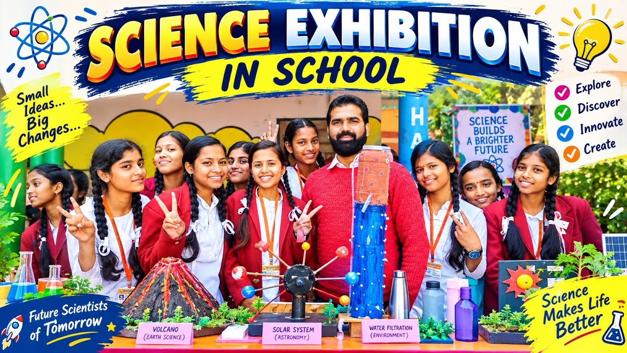 Science Exhibition in School | Brilliant Performance by school students ...