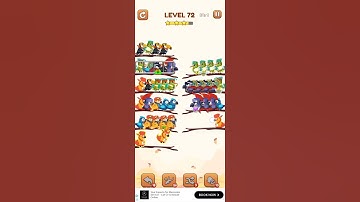 BIRD SORT 2 COLOR PUZZLE GAME🐦 LEVEL 72