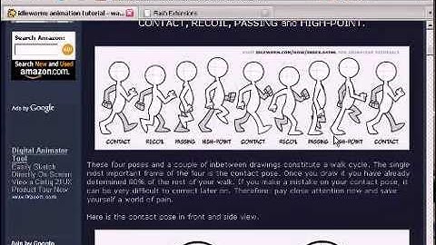 Flash Tutorial: Walk Cycle Animation Tutorial (Part 2)