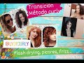 Transicin  flash drying picores frizz mtodo curly girl  queramos nuestro pelo 