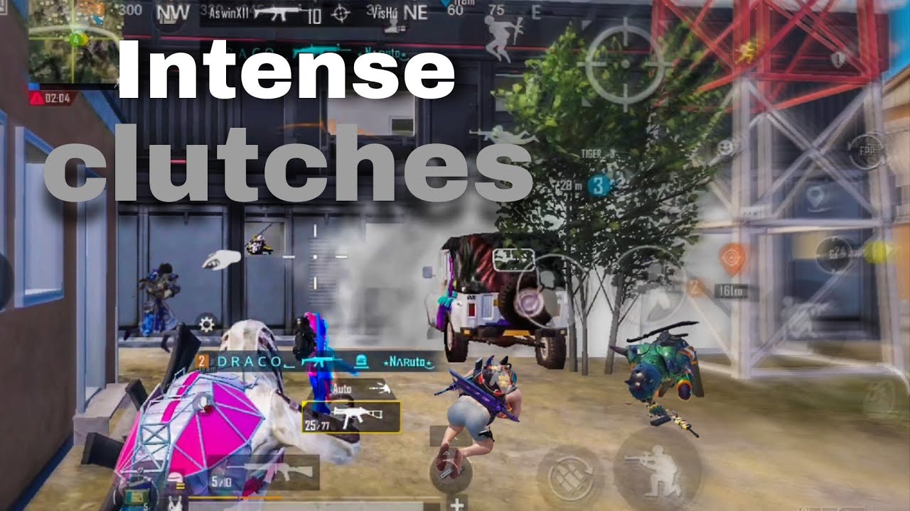 OMG!! 😱 Intense Clutches with all gun ll 1v4 Clutches l BGMI / PUBG ...