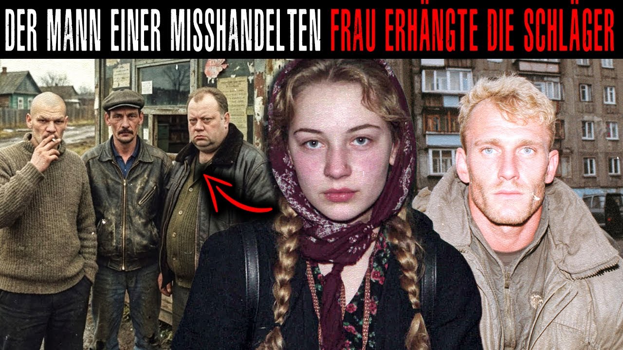 Ehemann Rächte Sich an Drei Dorfalkoholikern, Die Seine Schwangere Frau Verprügelten. Russland