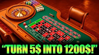 How To Turn 5$ into 1200$ With THIS Roulette Trick!